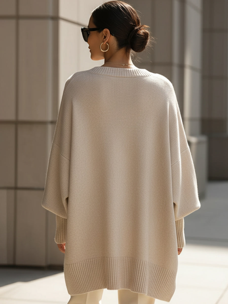 Jennifer | Oversized svetr s řaseným efektem