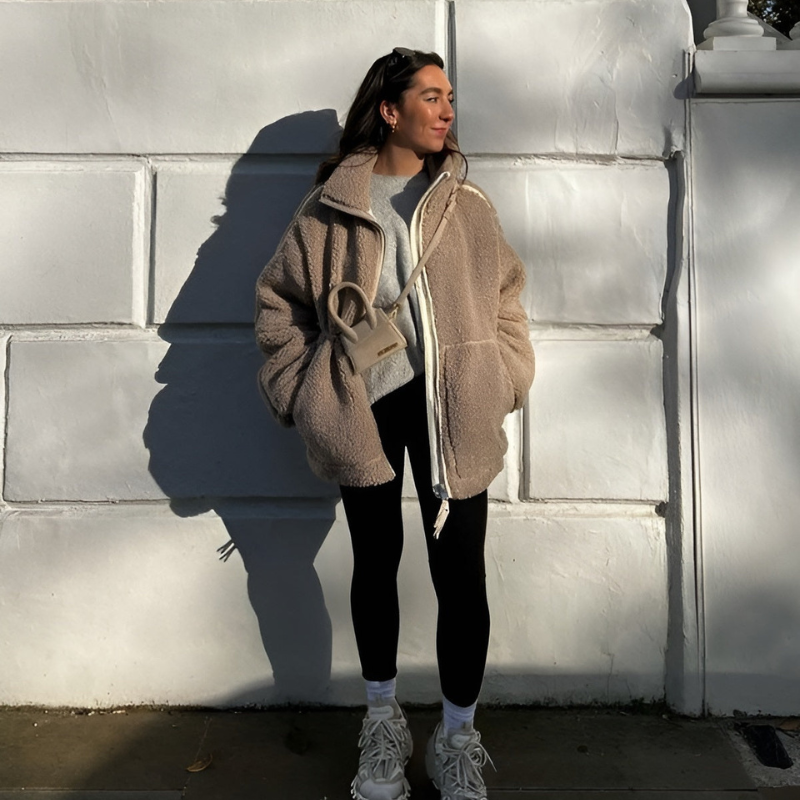 Karla – Měkký teddy kabát