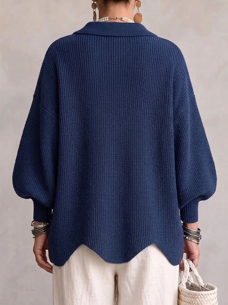 Karina | Oversized kardigan s límcem a knoflíky